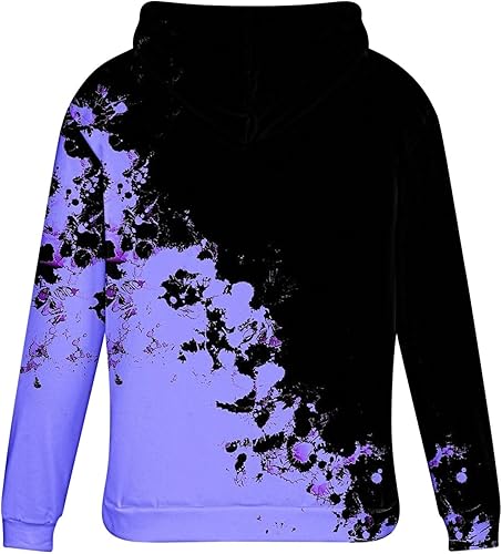 Miniatura 4 de Sudaderas con capucha para hombre, camisa con botones Henley, ajuste regular, camisas de vestir con estampado de Van Gogh, sudaderas con capucha de