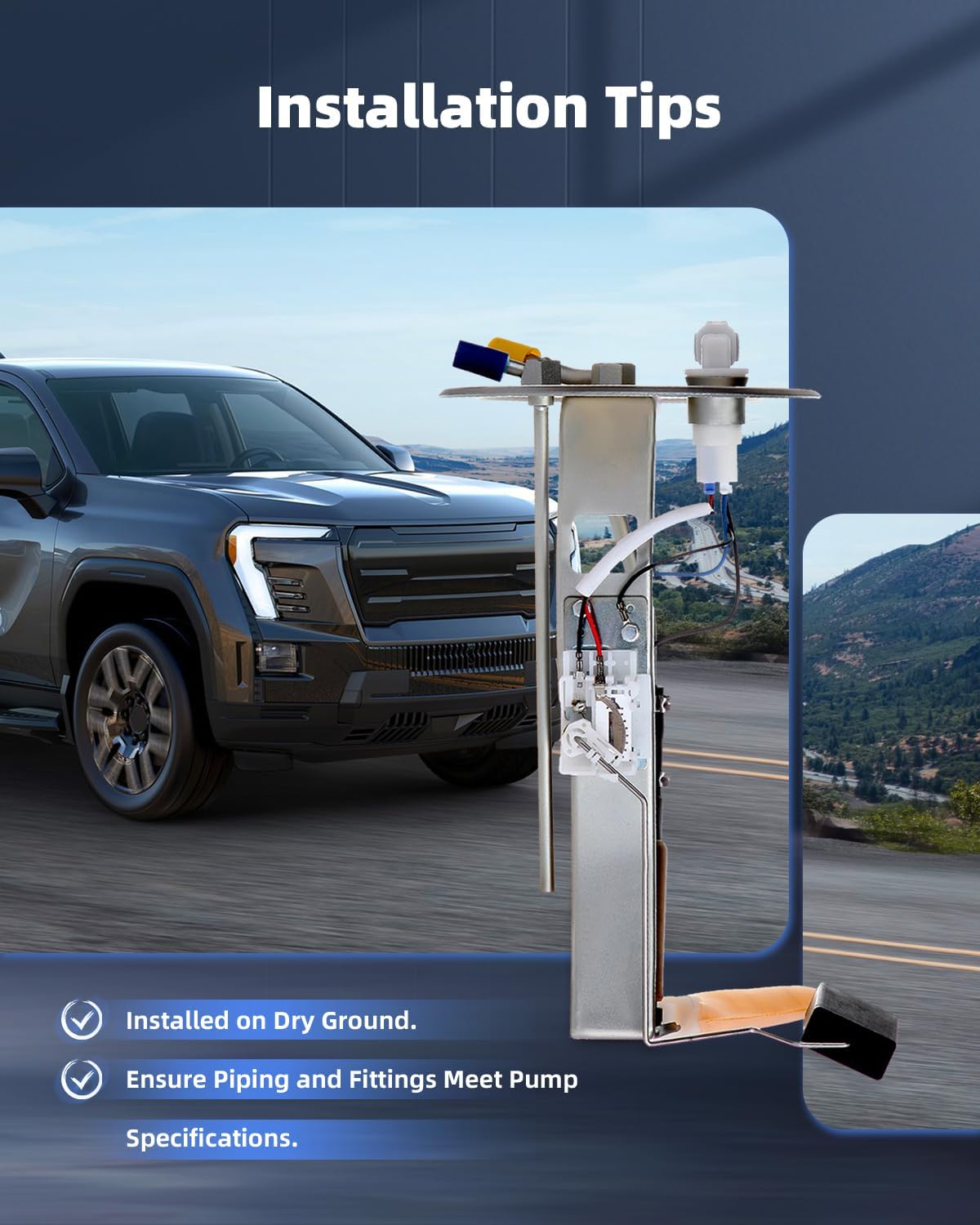 ECCPP Fuel Pump Replacement E3520S Compatible with Chevy Tracker for Suzuki Vitara 1999 2000 2001 2002 2003 2004 L4-1.6L 2.0L V6-2.5L E3520S