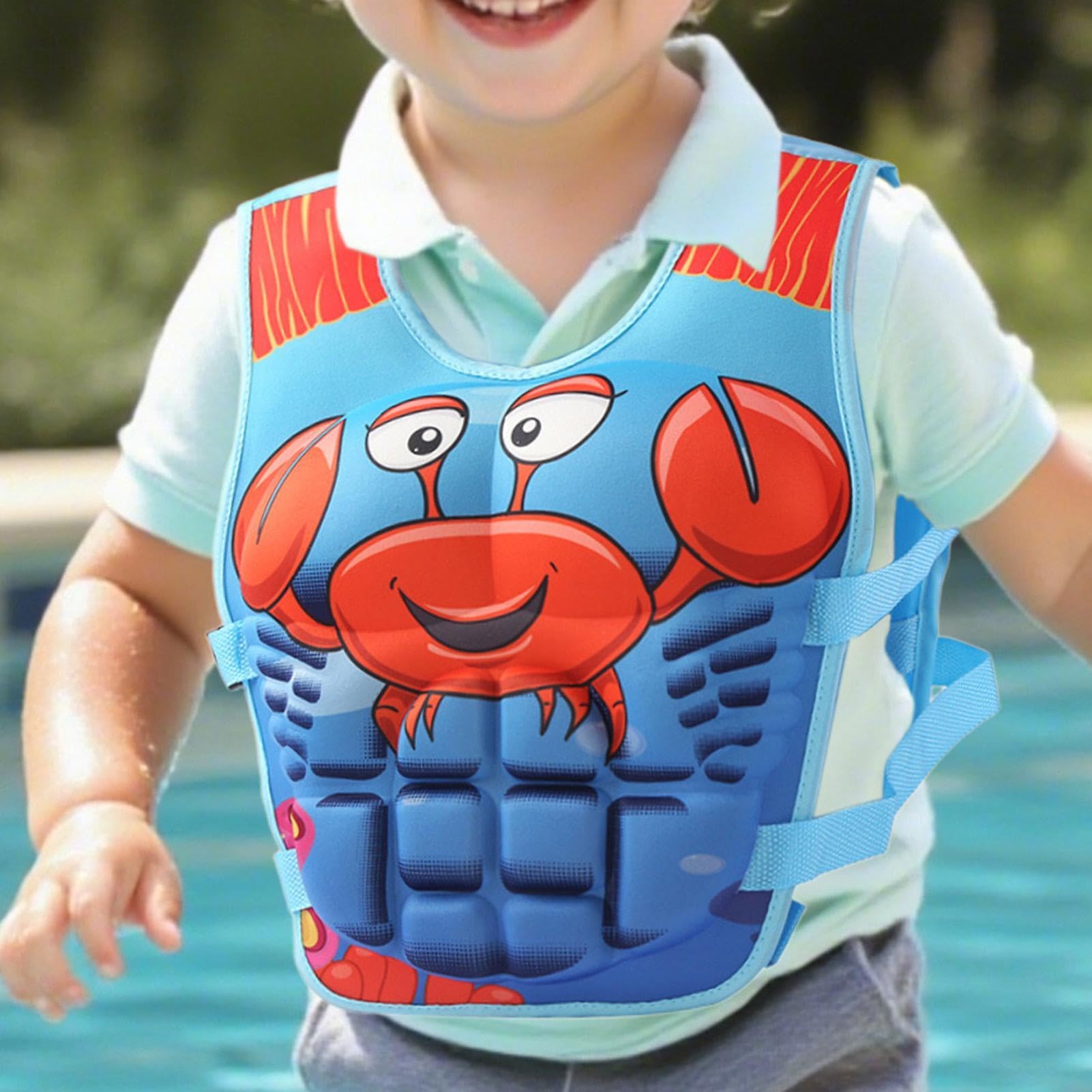 Chaleco Acuático Infantil | Bañador Infantil Anime Musculoso - Chaleco Flotador Natatorio Niños | para Playa Snorkel Navegación Vacaciones