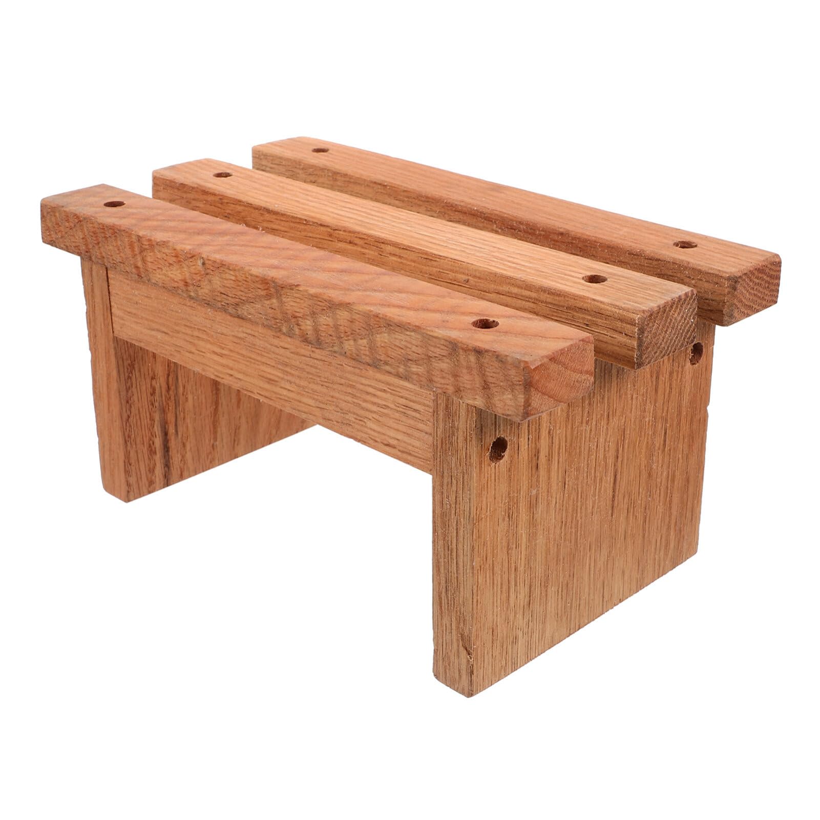 HOLIDYOYO Heavy Duty Padded Foot Stool Small Stool for Boys and Girls Step Stool Wood Constructi