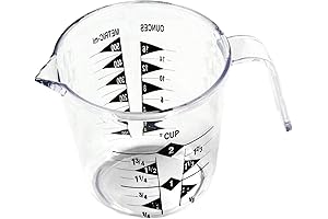 Chef Craft Select Plastic Measuring Cup, 2 Cup - Accurate Measurements Made Easy
