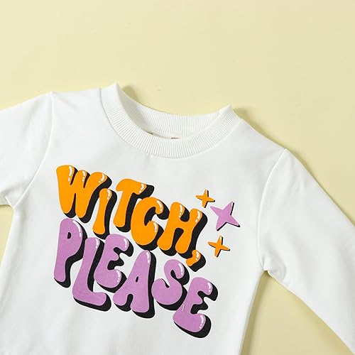 Miniatura 3 de Disfraz de Halloween para bebé niña pequeña, sudadera con cuello redondo y pantalones acampanados, para otoño