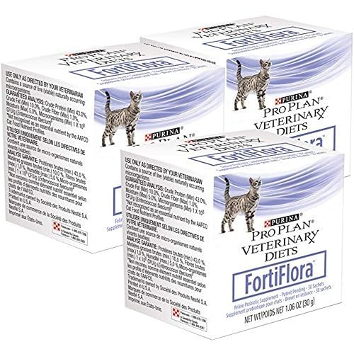 Purina Fortiflora Purina 3-Pack Suplemento Fortiflora Felina nutricional para los Animales domésticos 90…