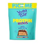 Yogabar Protein Minis, Choco Peanut Butter Flavour, 7 Pieces, 4g Protein Each, High Fibre