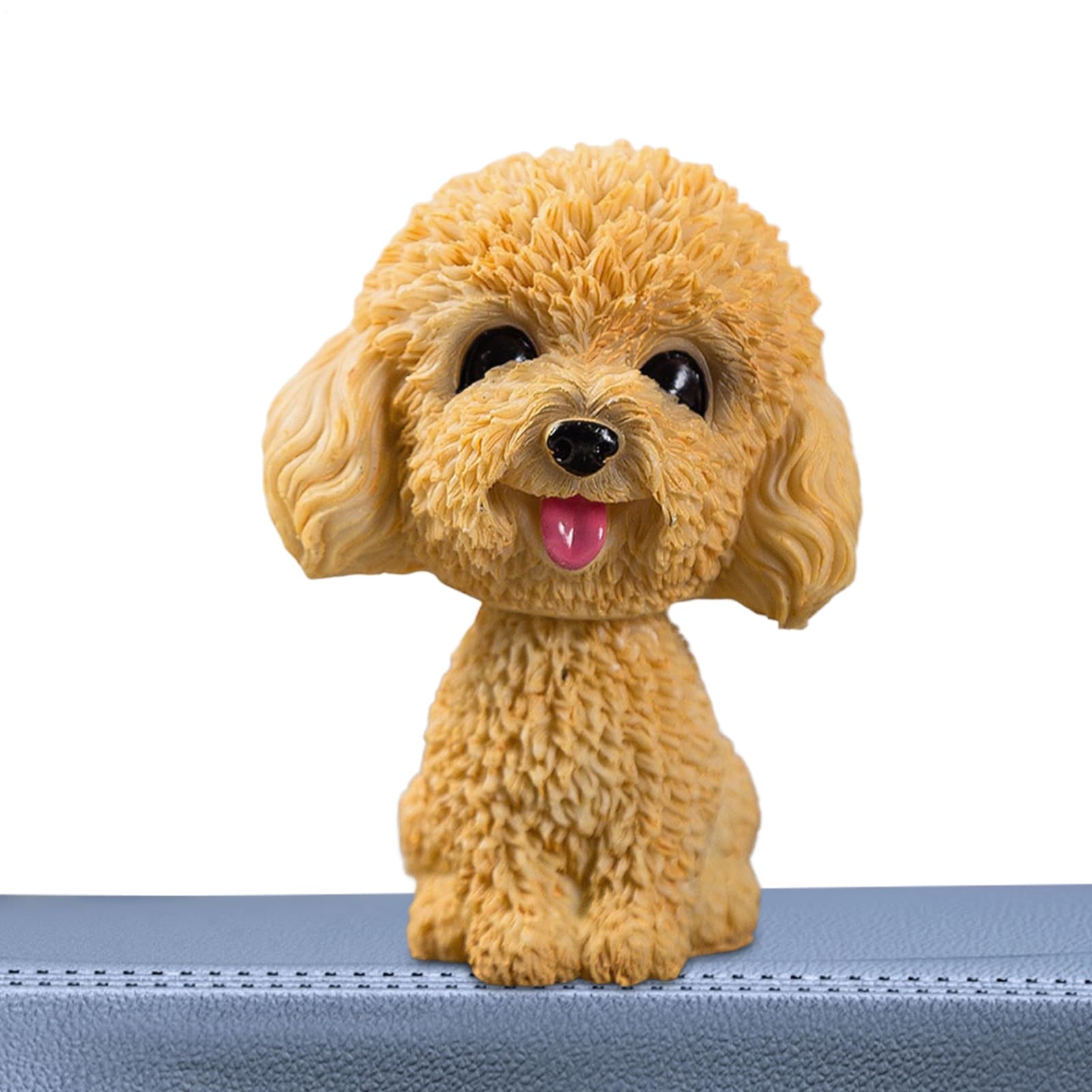Dashboard Bobblehead - Cute Resin Dog, Car Bobblehead | Shaking Head Puppy for Car, Fun Dashboard Ornament, Adorable Wobbly Head Dog Figure, Auto Interior Decoration, Car Accessories, Puppy Bobblehead