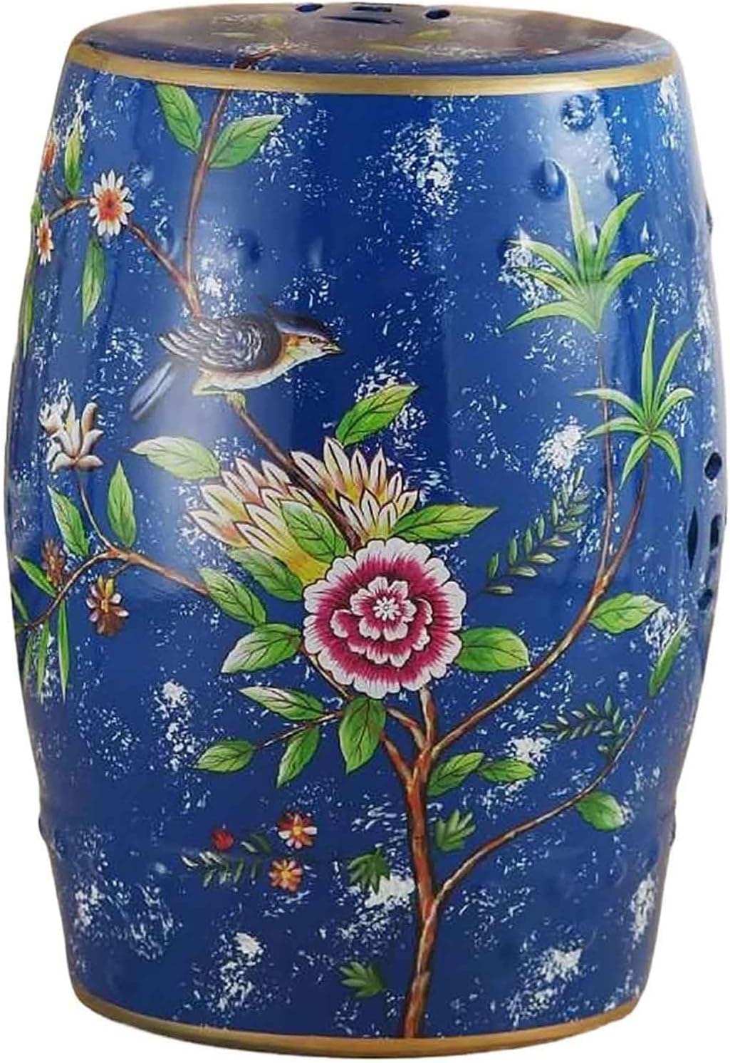Floral Ceramic Garden Stool Side Table Chinoiserie Cambodia Ubuy