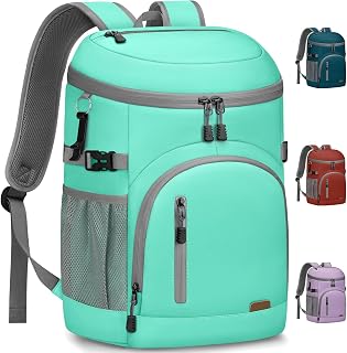 Cooler Backpack Insulated Leakproof Soft Cooler Bag Ice Chest for Women | Waterproof Backpack Coolers, Lightweight Portable Thermal Lunch Cooler Backpack for Camping,Beach,Travel,Picnic
