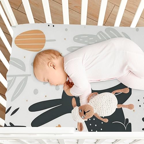 Miniatura 7 de Paquete ajustable de plantas de conejo y hojas de juego compatibles con otros corralitos, patios de juegos, cunas portátiles y mini 52 x 28 pulgadas