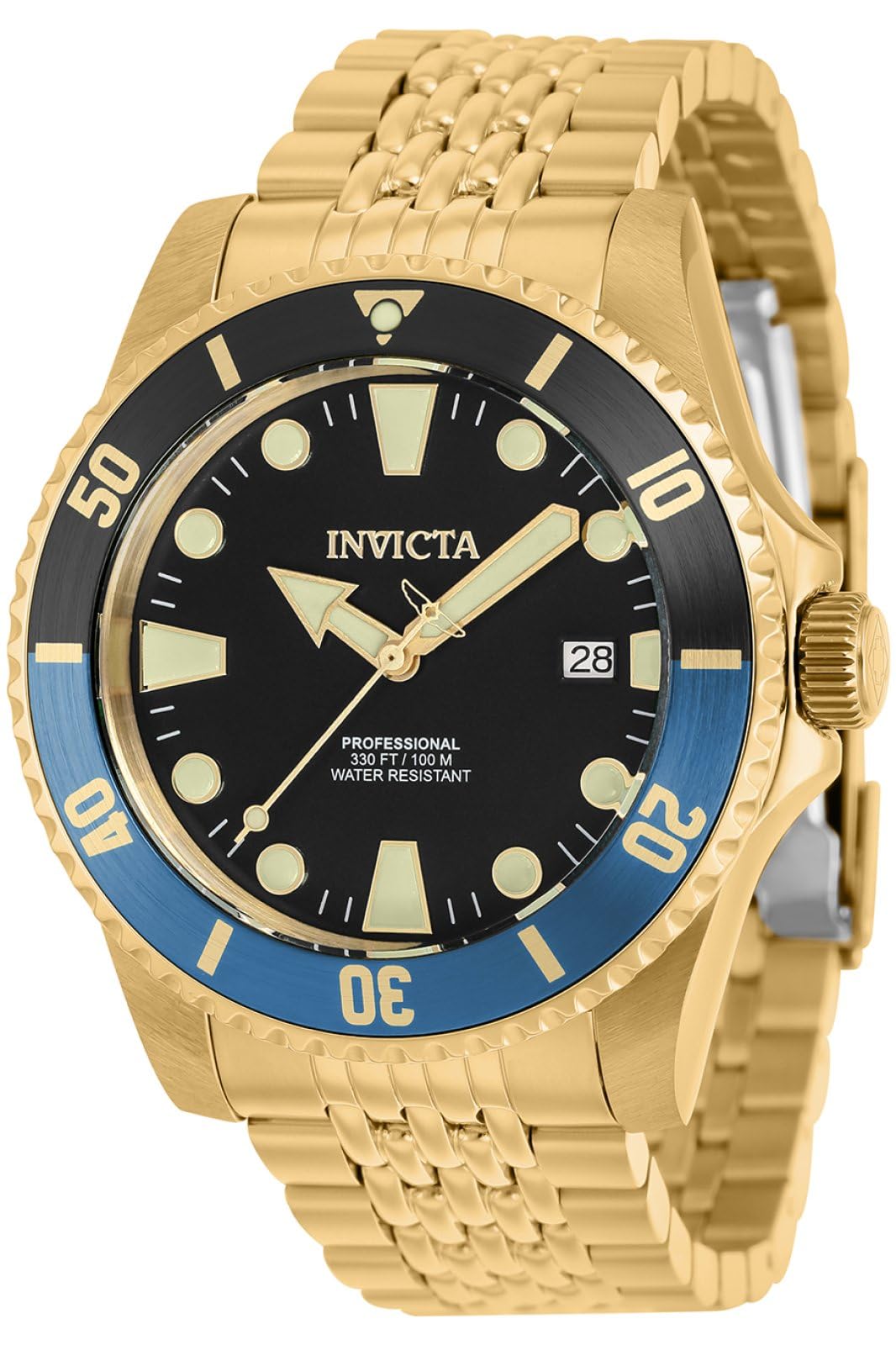 Invicta Pro Diver 39761 Men's Watch - Waterproof - Analogue - Automatic Movement - Stainless Steel with Black dial - 44mm