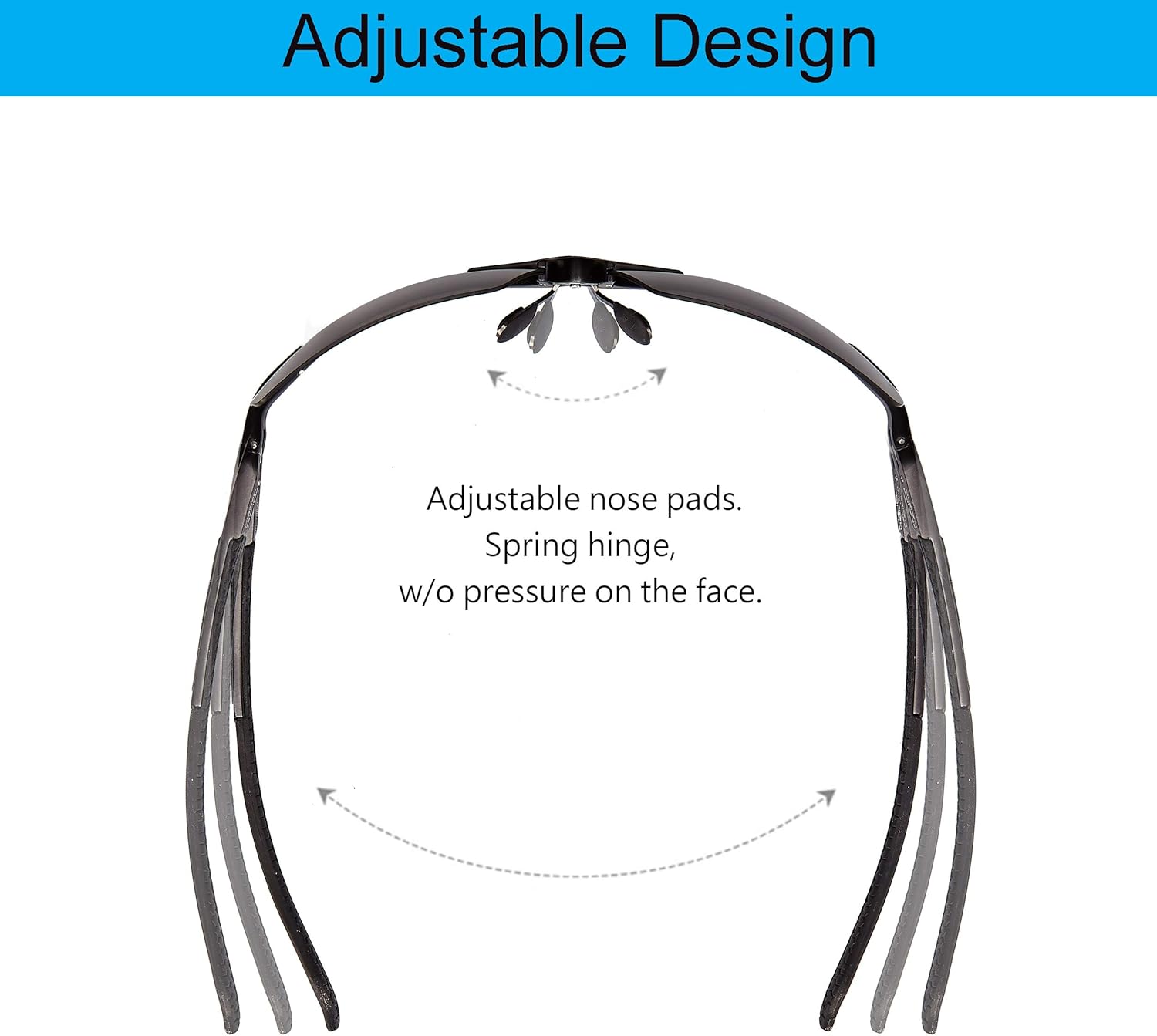 POLARS DESIGN Square Polarized Sunglasses UV Protection Rectangular Classic Shades for Women men Driving fishing - Image 6