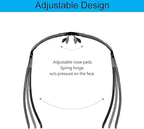 Miniatura 6 de POLARS DESIGN Square Polarized Sunglasses UV Protection Rectangular Classic Shades for Women men Driving fishing