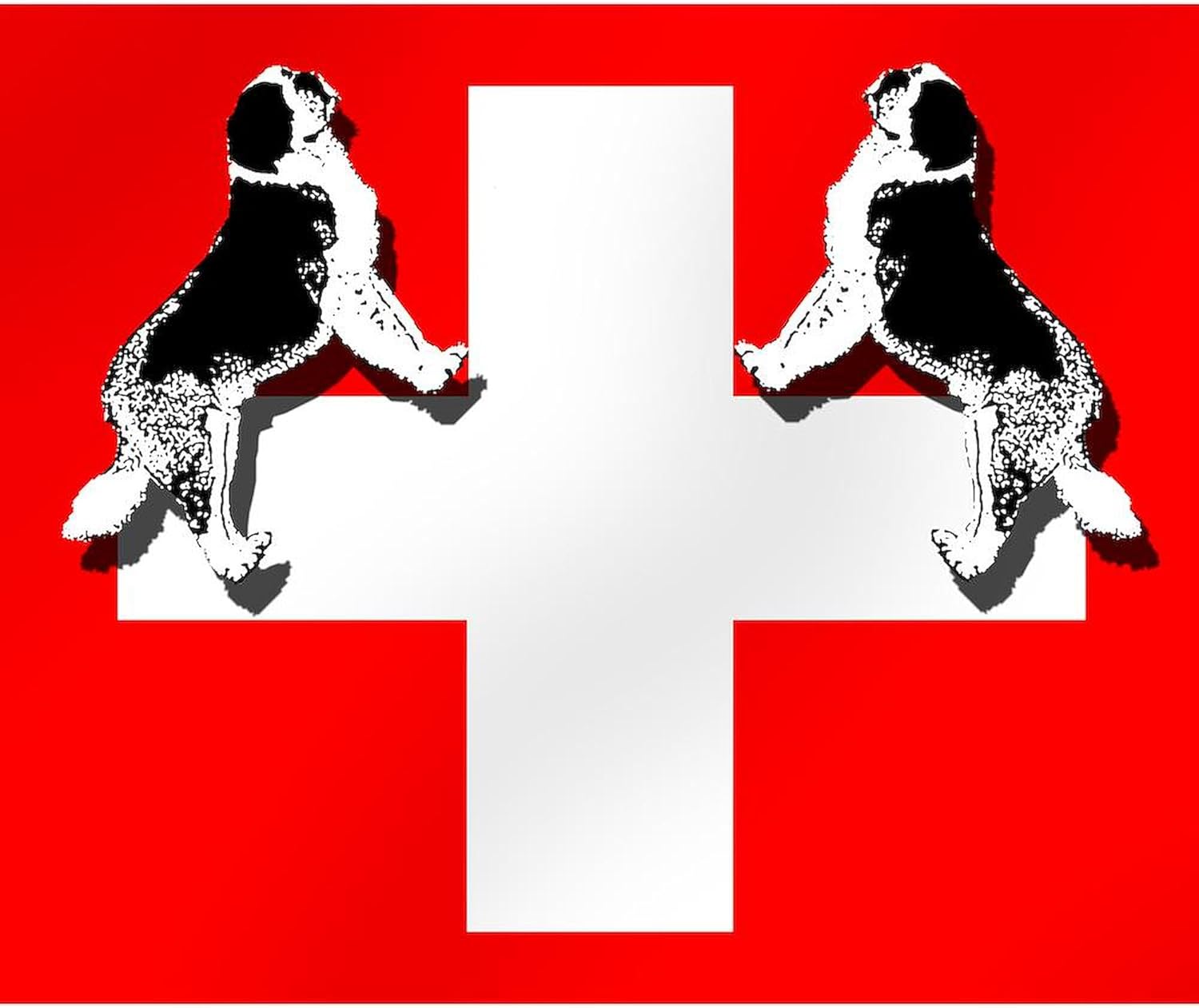 CafePress Swiss St. Bernards Throw Blanket Super Soft Fleece Plush Throw Blanket, 60"x50"