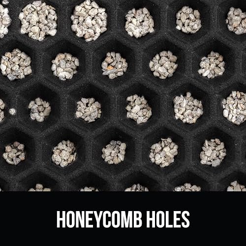 Miniatura 8 de Gorilla Grip - Alfombra para suciedad de gatos, diseño de panal y dos capas que atrapa la arena, suave, para interiores, trampa de alimentación,