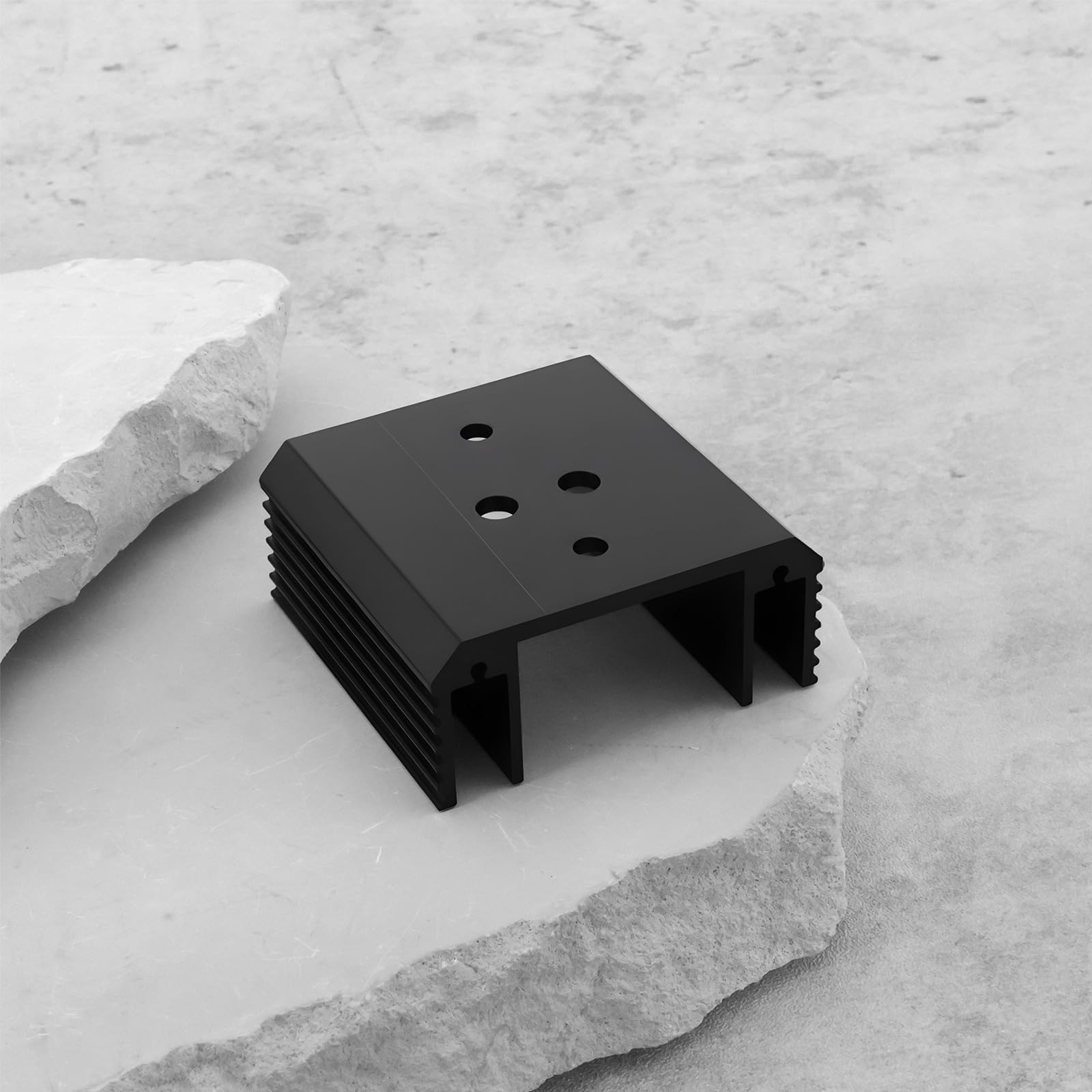 Image secondaire de Lot de 2 Dissipateurs Thermiques en Aluminium Anodisé 50x50mm pour Transistors TO-3