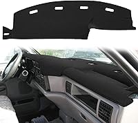 Vista 9 de Yiz Funda para salpicadero, tapete de tablero, ajuste personalizado para Dodge Ram 1500 2002-2005, 2500/3500 2003-2005 (02-05 Negro) Y22