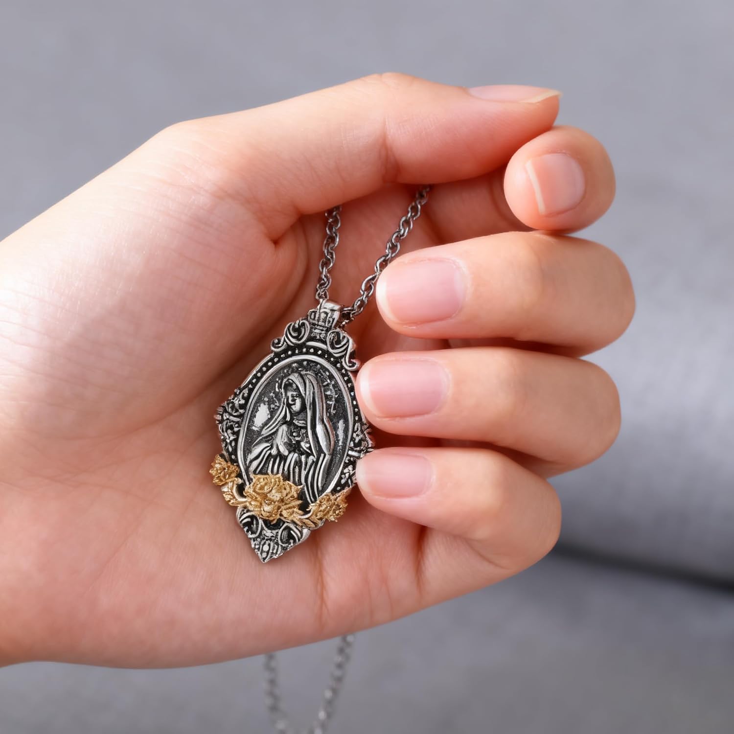 Guardian Angel/St Michael Necklace 925 Sterling Silver Christian Religious Patron Saint Medal Necklace Jewelry Gifts for Women - Image 6