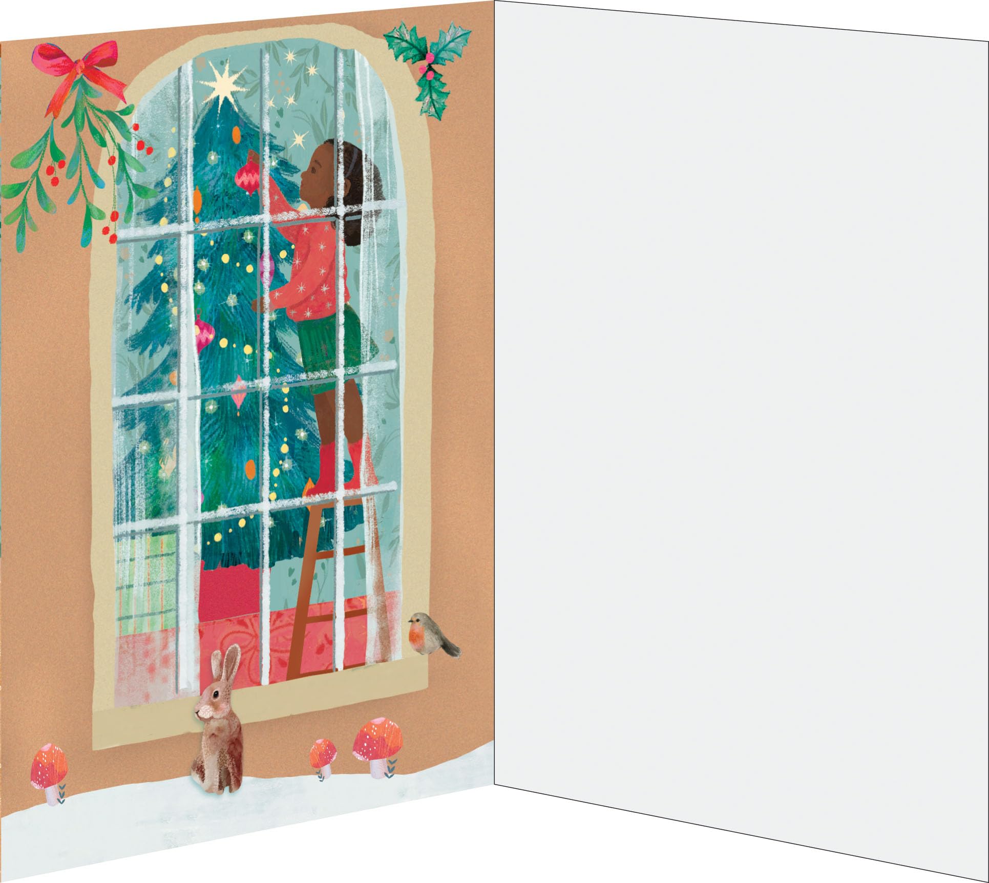 Roger la Borde - Children at Christmas - Calendar Greeting Card - ACC099, Multicoloured - Image 2