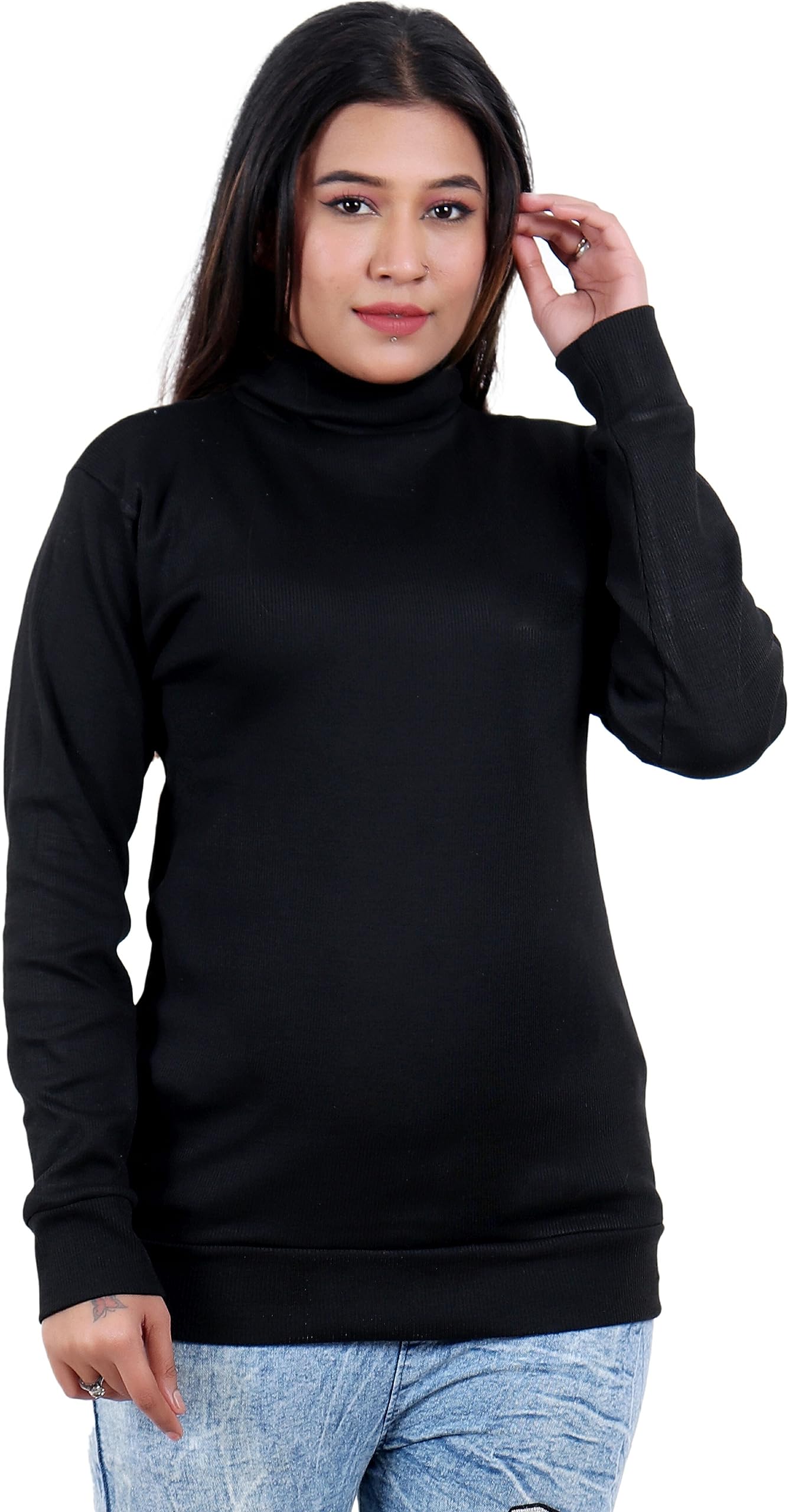 sqs High Neck Sweatshirt for Women-picture-48