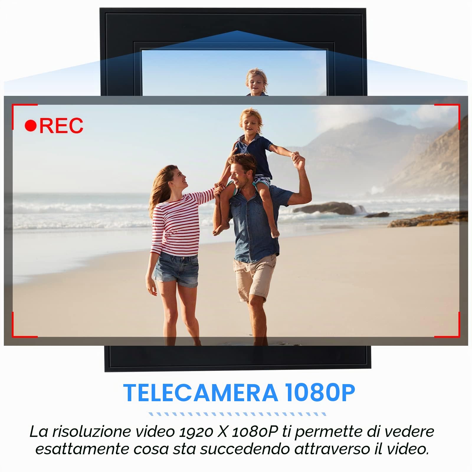 Mini Telecamera Nascosta,Mini Telecamera Spia con Cornice Digitale, Microcamera Spia 1080P HD Spy Cam Videocamera Orologio Visione Notturna Rilevamento di Movimento