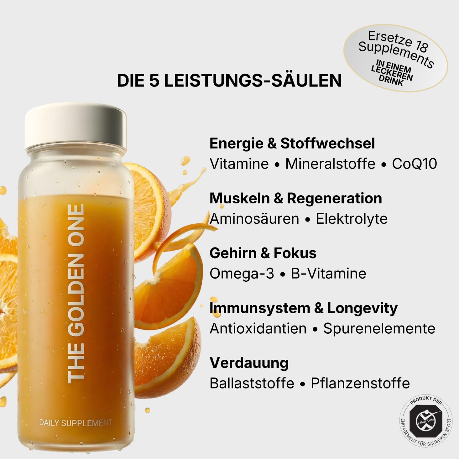 OVATIME NUTRITION The Golden One – Mikronährstoff Komplex – 55+ hochdosierte Inhaltsstoffe mit nur einem Löffel – für Energie, Konzentration & Immunsystem