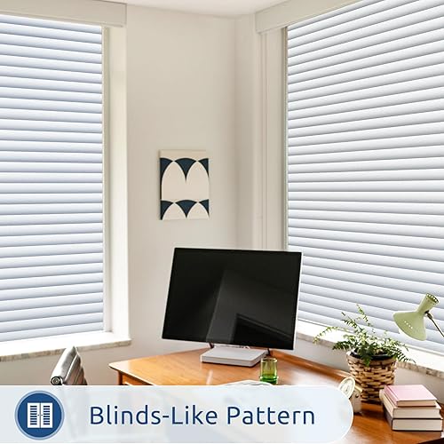 Miniatura 4 de rabbitgoo Película de privacidad para ventana, película de vidrio esmerilado para baño, adhesivo estático no adhesivo extraíble para puerta de