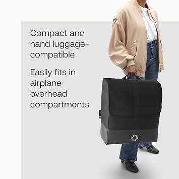 Bugaboo Butterfly Stroller Transport Bag, Hand Luggage-Compatible, Fits Overhead Bins for Airplane Travel, Durable, Easy to Carry Buggy Backpack, with Extra Storage for Baby Essentials
