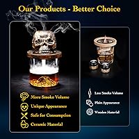 Vista 3 de Old Fashioned Smoker Kit, Whiskey Bourbon Cocktail Smoker Kit With 4 Flavored Wood Chips, Torch (No Butane) Smoke Top Cocktail Bar Kit, Gift for