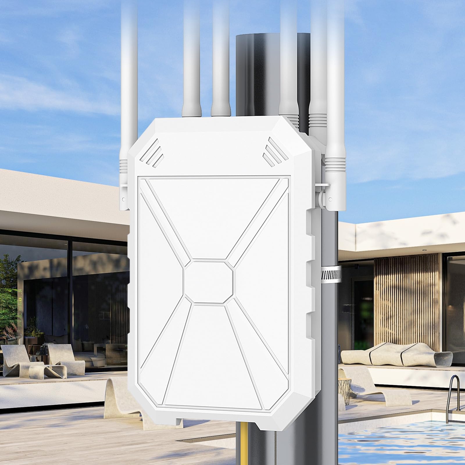 Amazon.com: AX1800 Outdoor WiFi 6 Extender, High Power Outdoor WiFi ...