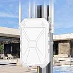 AX1800 Outdoor WiFi 6 Extender, High Power Outdoor WiFi Booster, Long Range Outdoor WiFi Access Point, IP67 Weatherproof, with PoE, for Starlink, Patio, Camping, Yard, RV