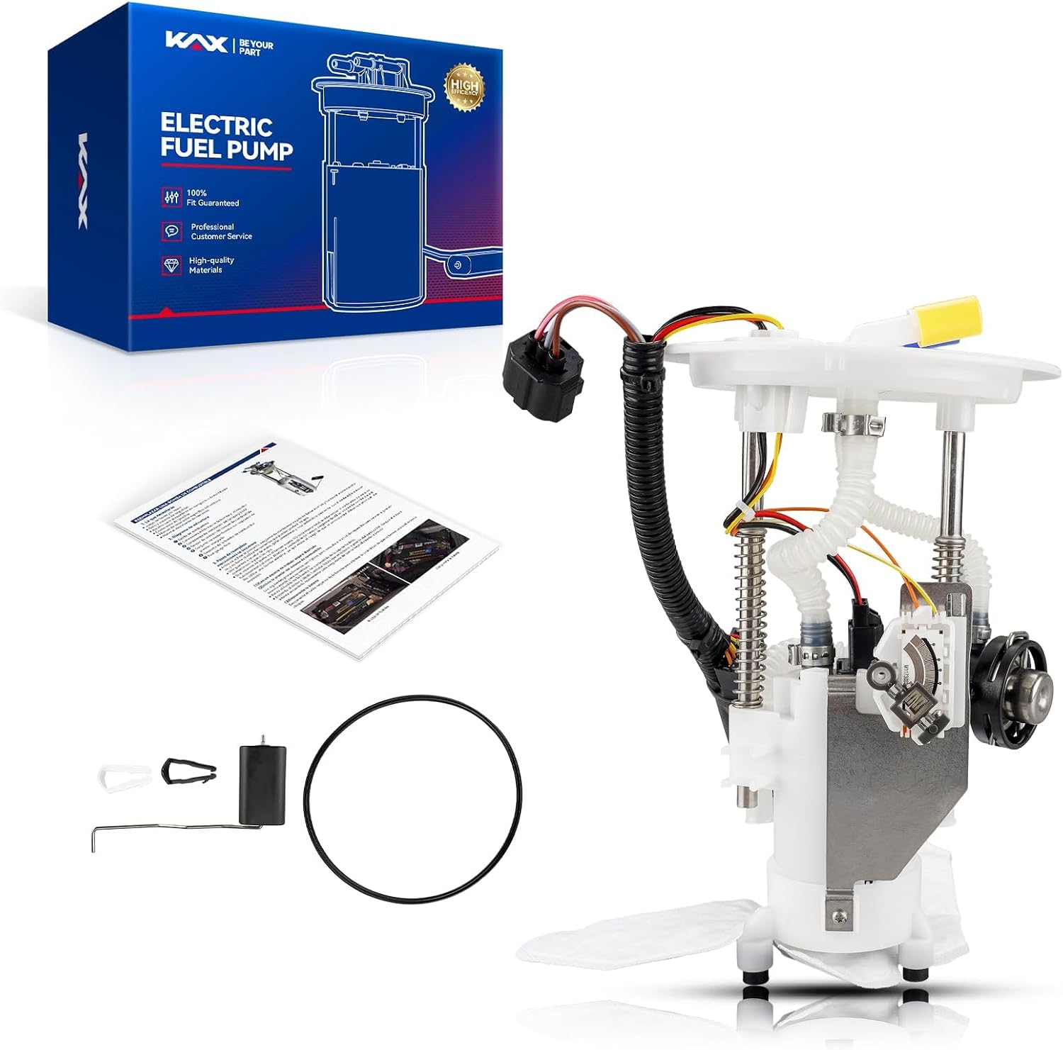 KAX Electric Fuel Pump Module Assembly Compatible with 2002-2003 Ford Explorer, 2002 Mercury Mountaineer (with 8 Pin Connector), FG0861