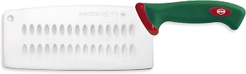 Sanelli Premana Professional Hollow Edge Cleaver Knife, 22cm/8.66", Green