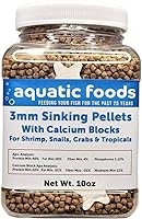 Vista 1 de Aquatic Foods Inc. Conchas de calcio incluidas en estos pellets de hundimiento de 40% proteína de 0.118 in para camarones, caracoles, cangrejos