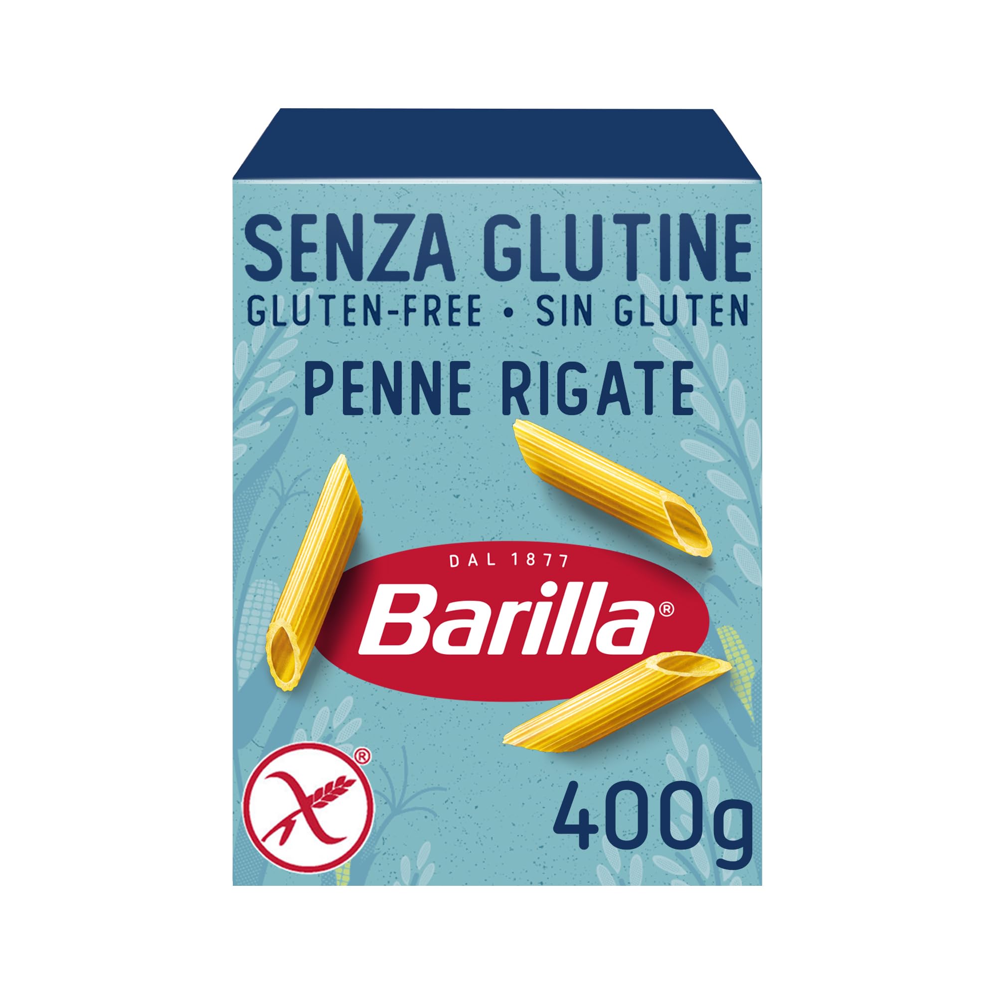 Barilla, Pasta sin gluten, Penne rigate , pack de 14 x 400gr (5.6 kg)