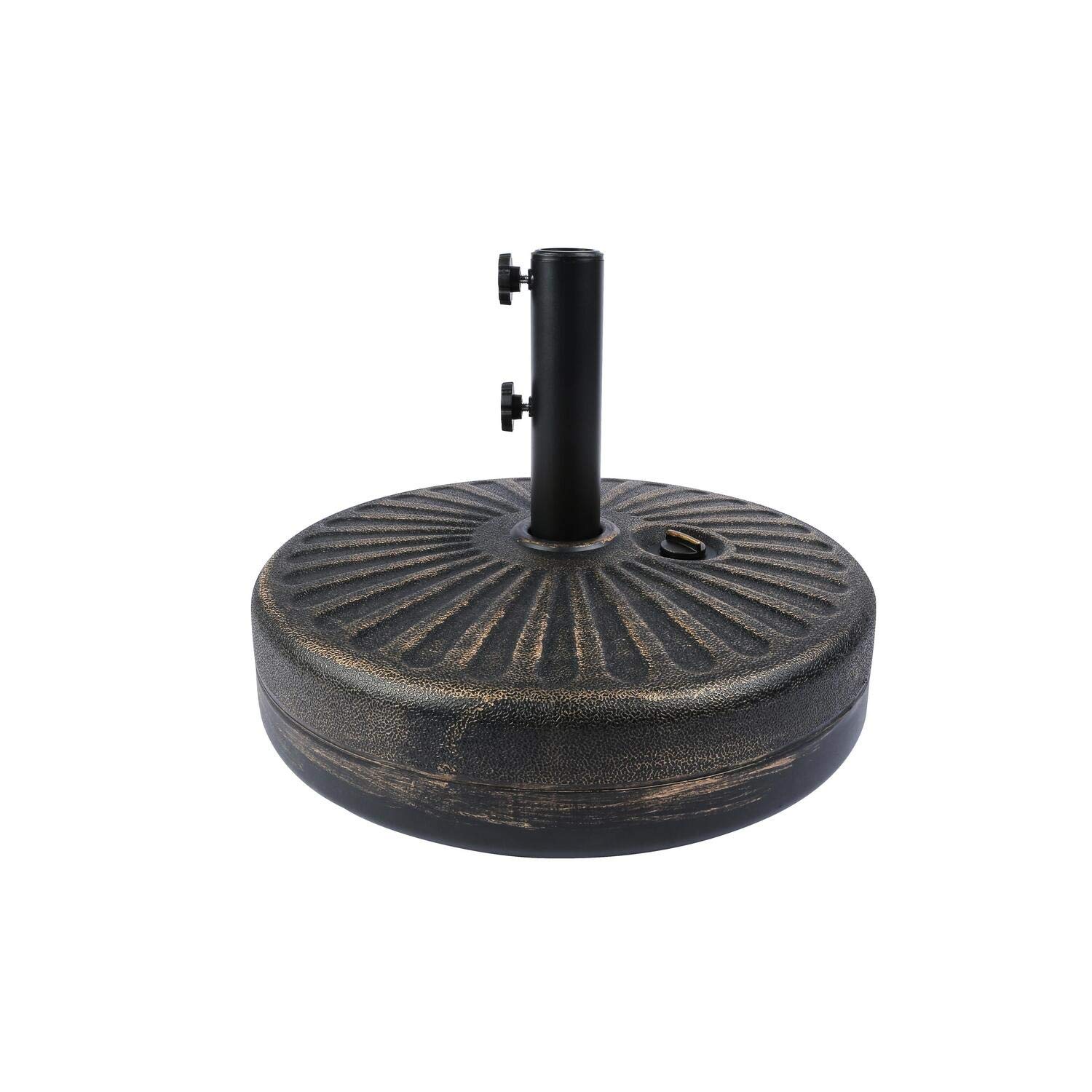 Westin Furniture 20 in. Round Hard Plastic Free Standing Umbrella Base, Bronze