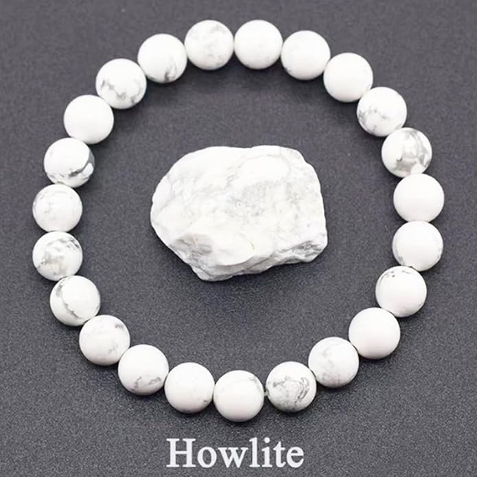 Pulsera artesanal ajustable de cuentas 8mm para protección unisex miniatura 2