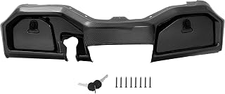 Dashboard Cover w/Locking Doors Compatible with 2017-Up Yamaha Drive2 Golf Cart Carbon Fiber Color