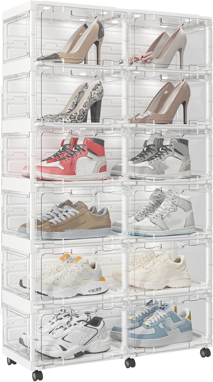最高級シューズボックス クリア SHOES CASE BOX 10個セット 靴 収納