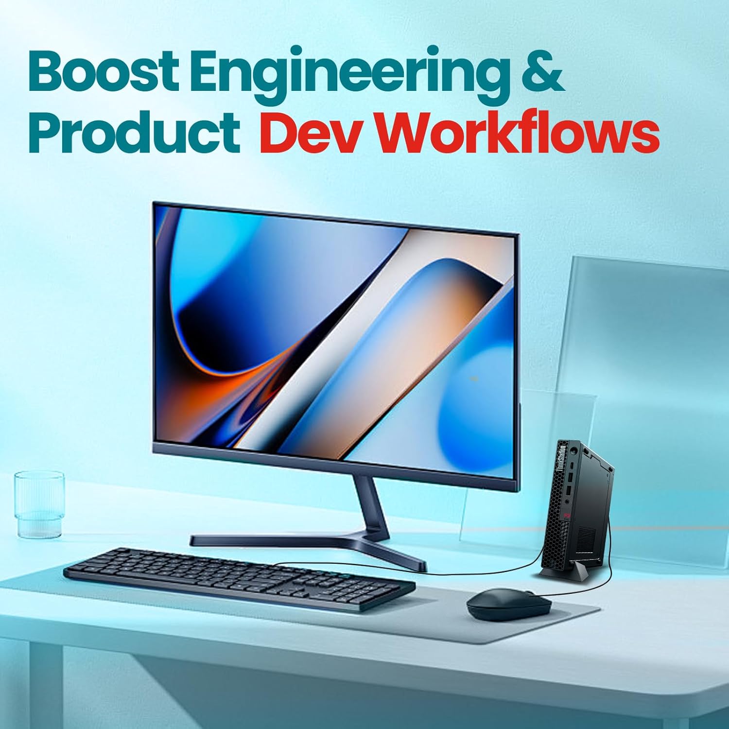 Lenovo ThinkStation P3 Tiny Mini Desktop Workstation, Intel Core i5-14500 Vpro, 32GB DDR5 RAM, 1TB NVMe SSD, Win 11 Pro,Wi-Fi 6 Mini PC Workstation for Engineering，Business，Office