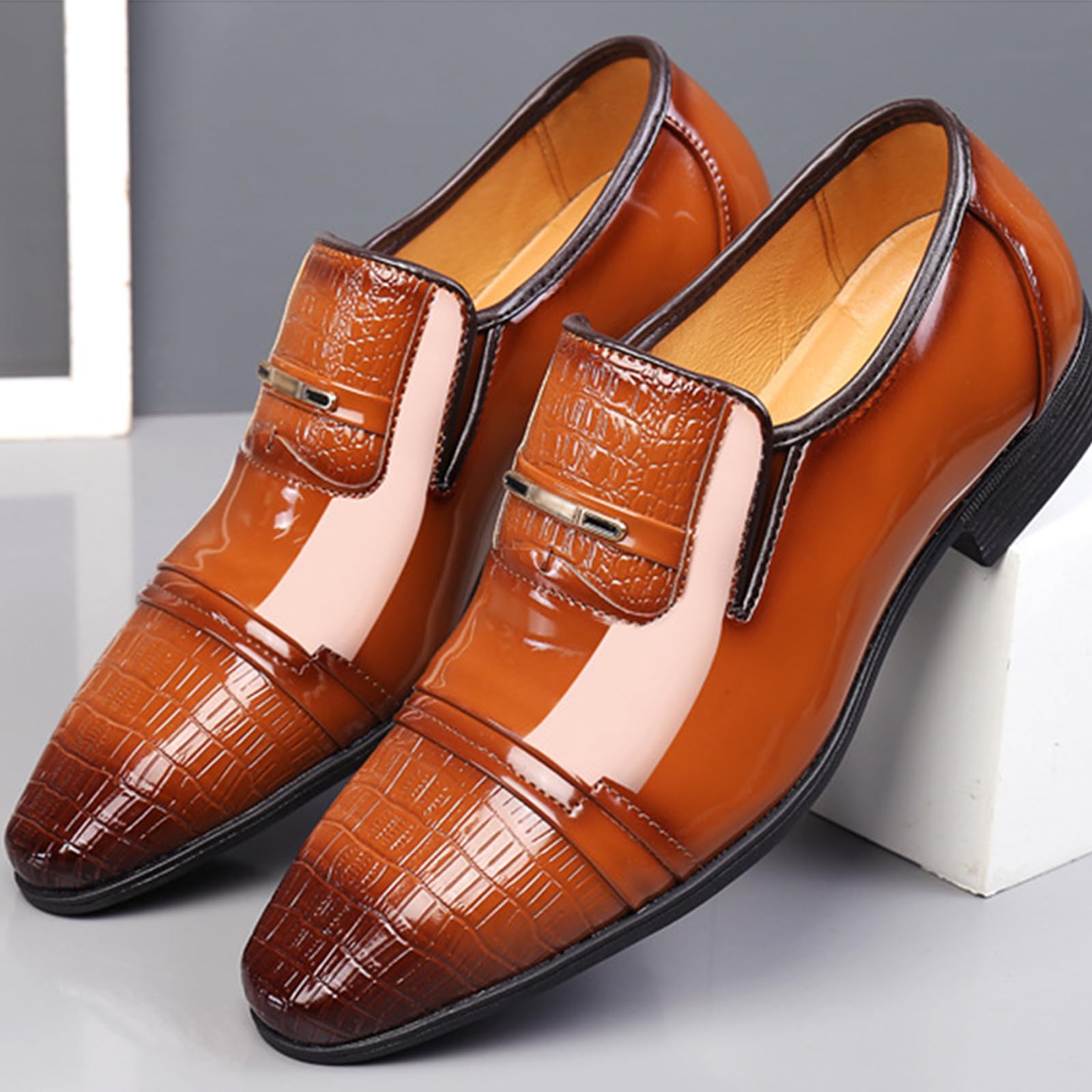 Scarpe Oxfords da Uomo Punta | casual, in pelle, eleganti, mocassini, all'aperto, camminare, abito sposa, ufficio