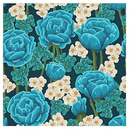 Decor Production Vinyl PVC Wall Window Door Sticker, 10 Sq ft, Multicolour, Botanical, Pack of 1