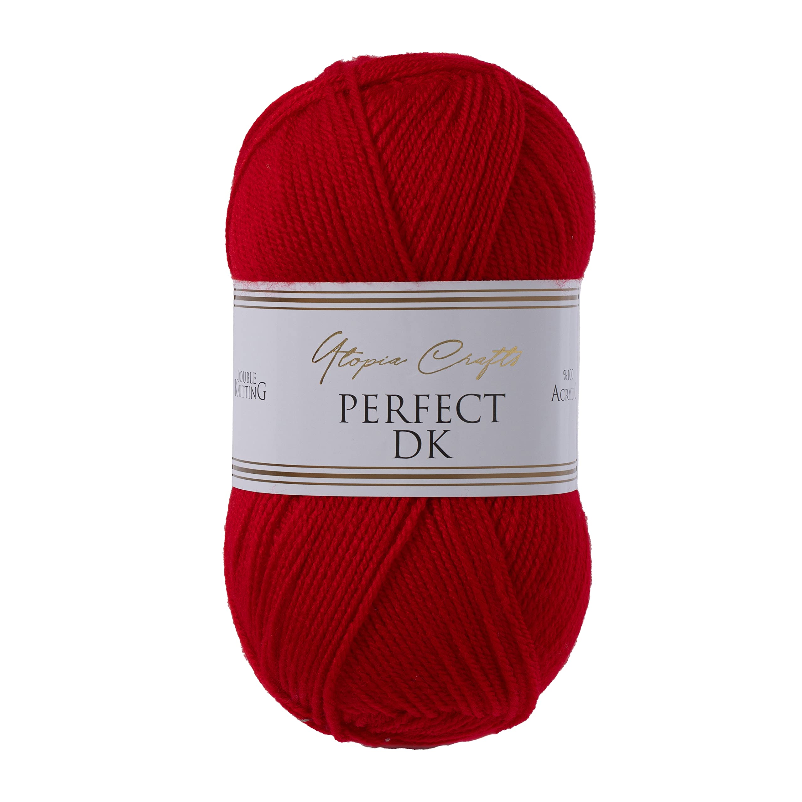 Utopia Crafts DK Double Knitting Yarn 3X 100g (Red), Medium - Image 2