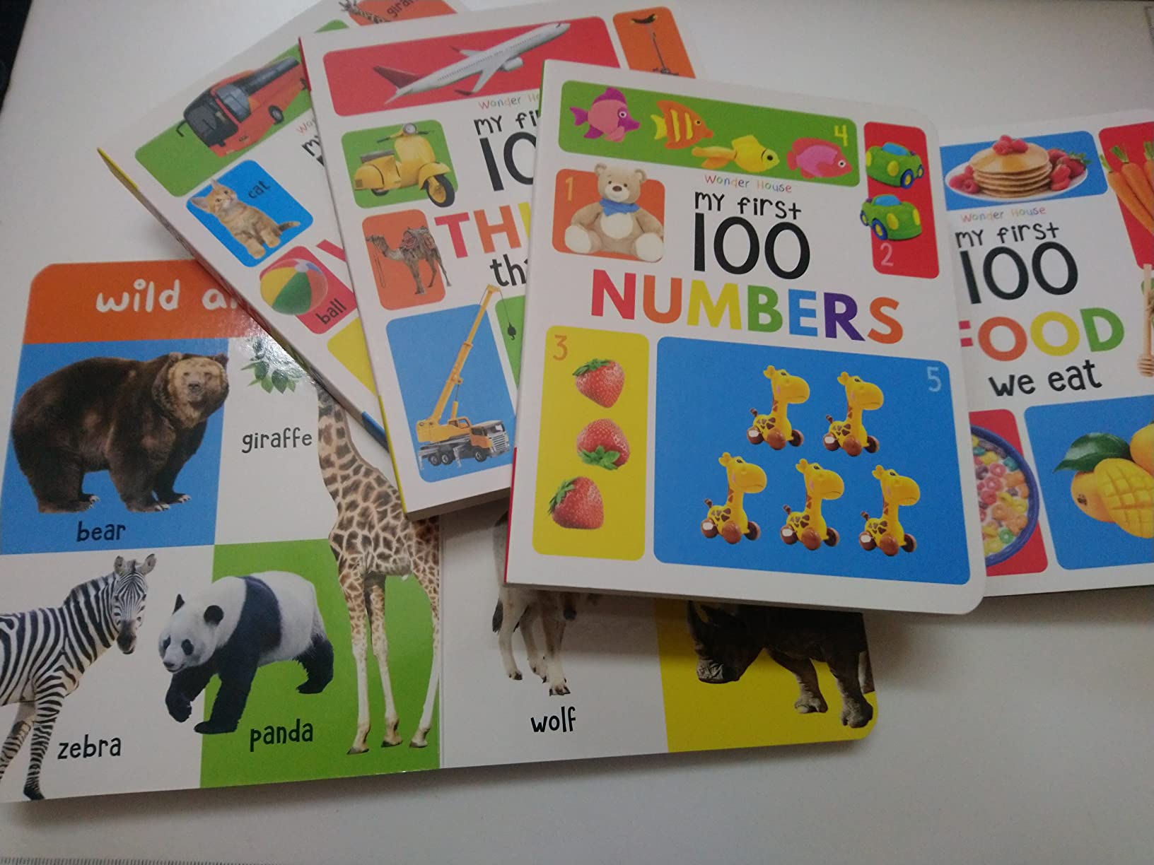 My First 100 Library: Boxset of 5 Early Learning Board Books for Kids ...