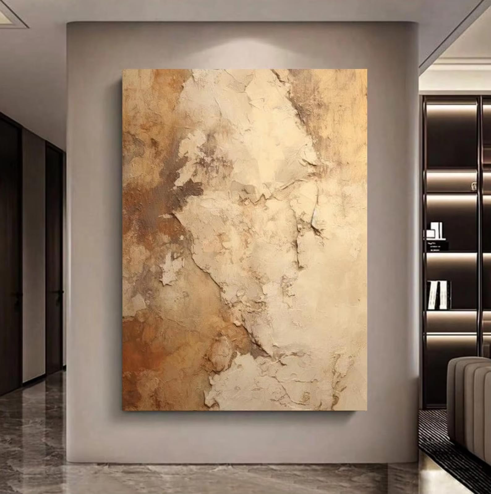 AEFOUU Canvas Print Oversized Wall Art Abstract Printed Canvas Minimalist Modern Wall Art for Living Room Home Decor Picture(30x42cm/12x17in/Frameless)