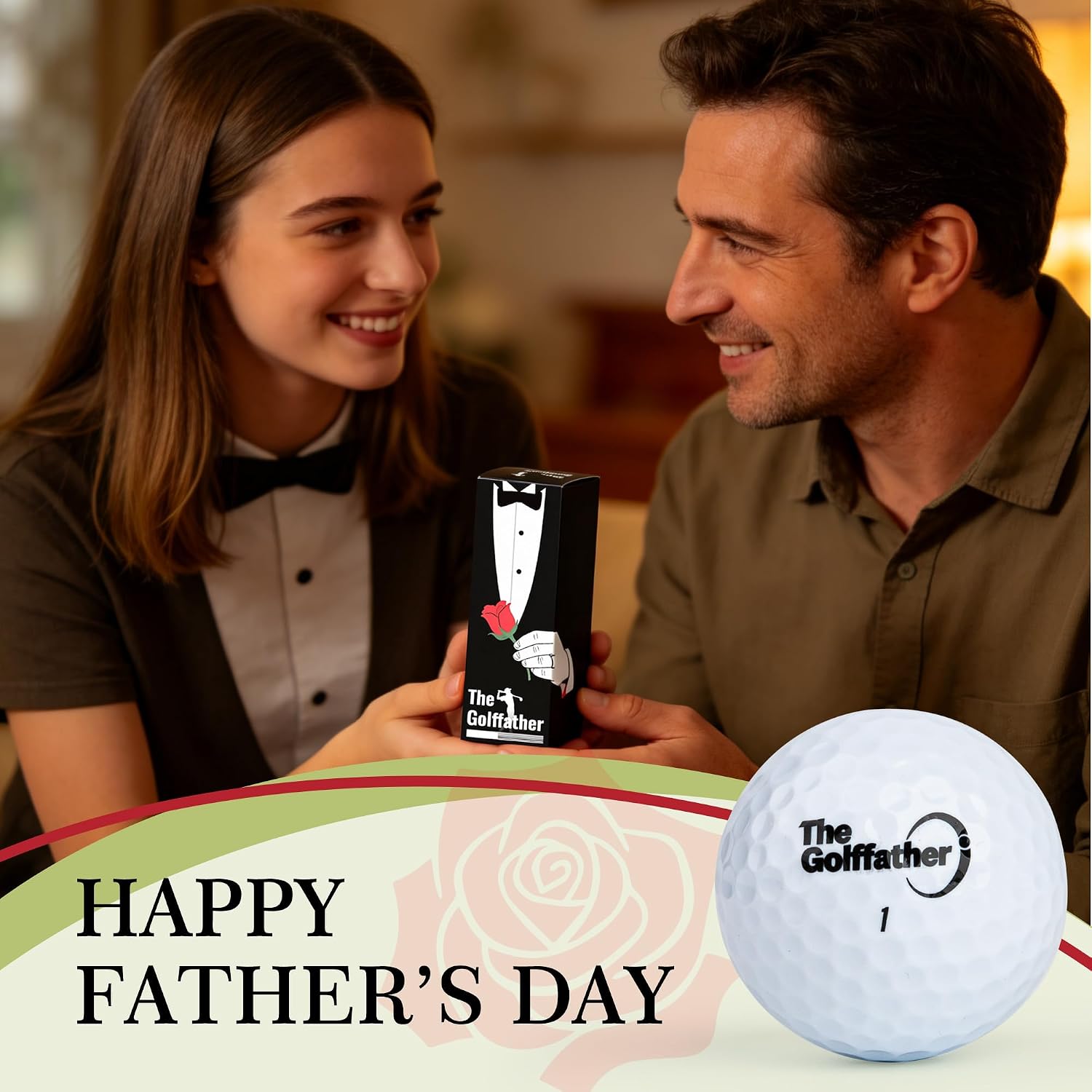 3-Pack The GolfFather Balls Golf Daddy Gifts | Golf Gifts for Father and Grandpa, Golfing Lovers, Unique Joke Gift for Father's Day, Birthday, Christmas or Retirement