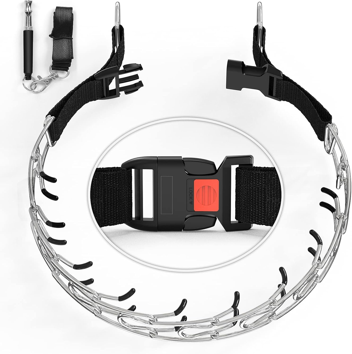 Prong Collar for Dogs, Dog Prong Collar with Quick Release Buckle, Pinch Collar for