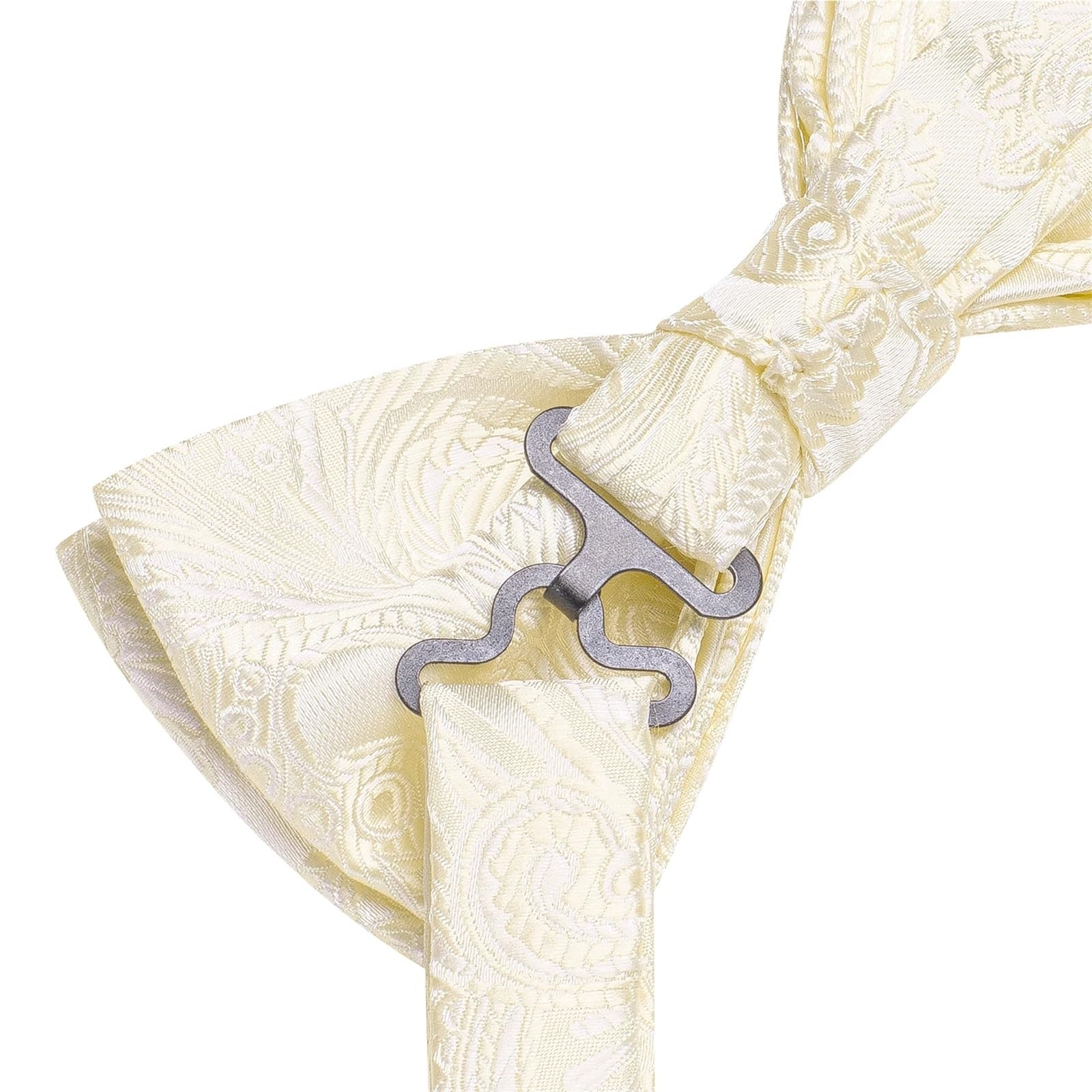 Papillon da uomo in seta con gemelli Hanky ​​e papillon nodo a farfalla for matrimonio maschile Per Feste Aziendali E Matrimoni