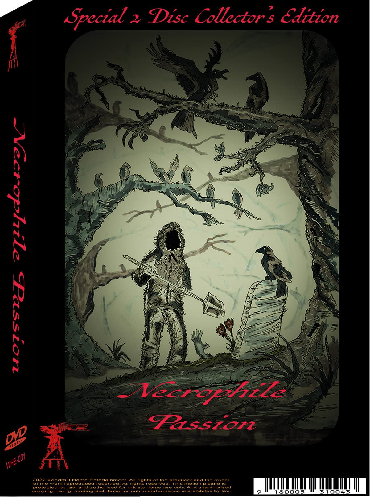 Necrophile Passion película en DVD con extras de colección