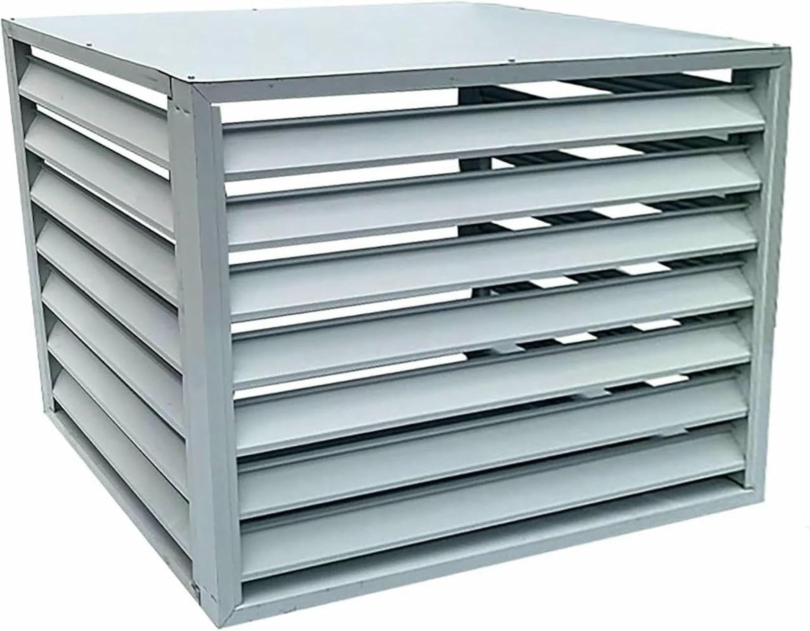 Cubre protectora de aire acondicionado de aluminio contra óxido exterior