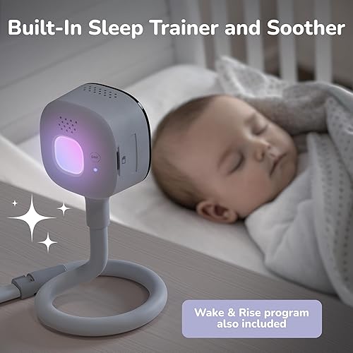 Miniatura 8 de HUBBLE CONNECTED GoBaby AI Portable Pro - Monitor de bebé con cara cubierta y alerta de vuelco, detección de llanto real, entrenador de sueño y más,