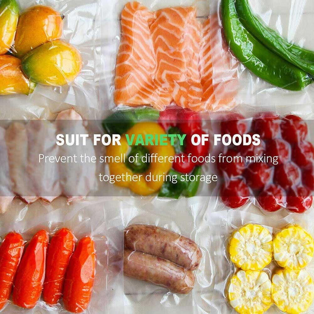Vacuum Sealer Bags Rolls - BPA Free, Heavy Duty, 6 Inches X 16.4 Feet, Cut To Size For Sous Vide & Food Storage